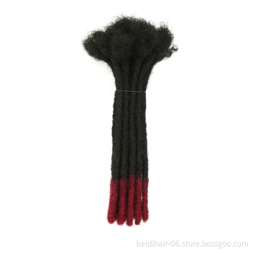 Ombre Color Dreadlocks Human Hair Extensions Natural Hair Dreadlock Puffs  Afro Kinky Hair Bulk Wholesale